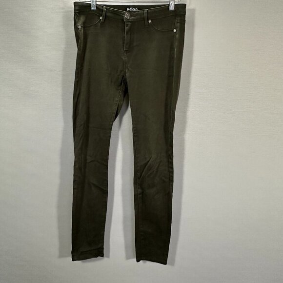 Buffalo David Bitton Jeans Womens 28  Karolin Skinny Green Cotton Stretch Pocket - Picture 1 of 10